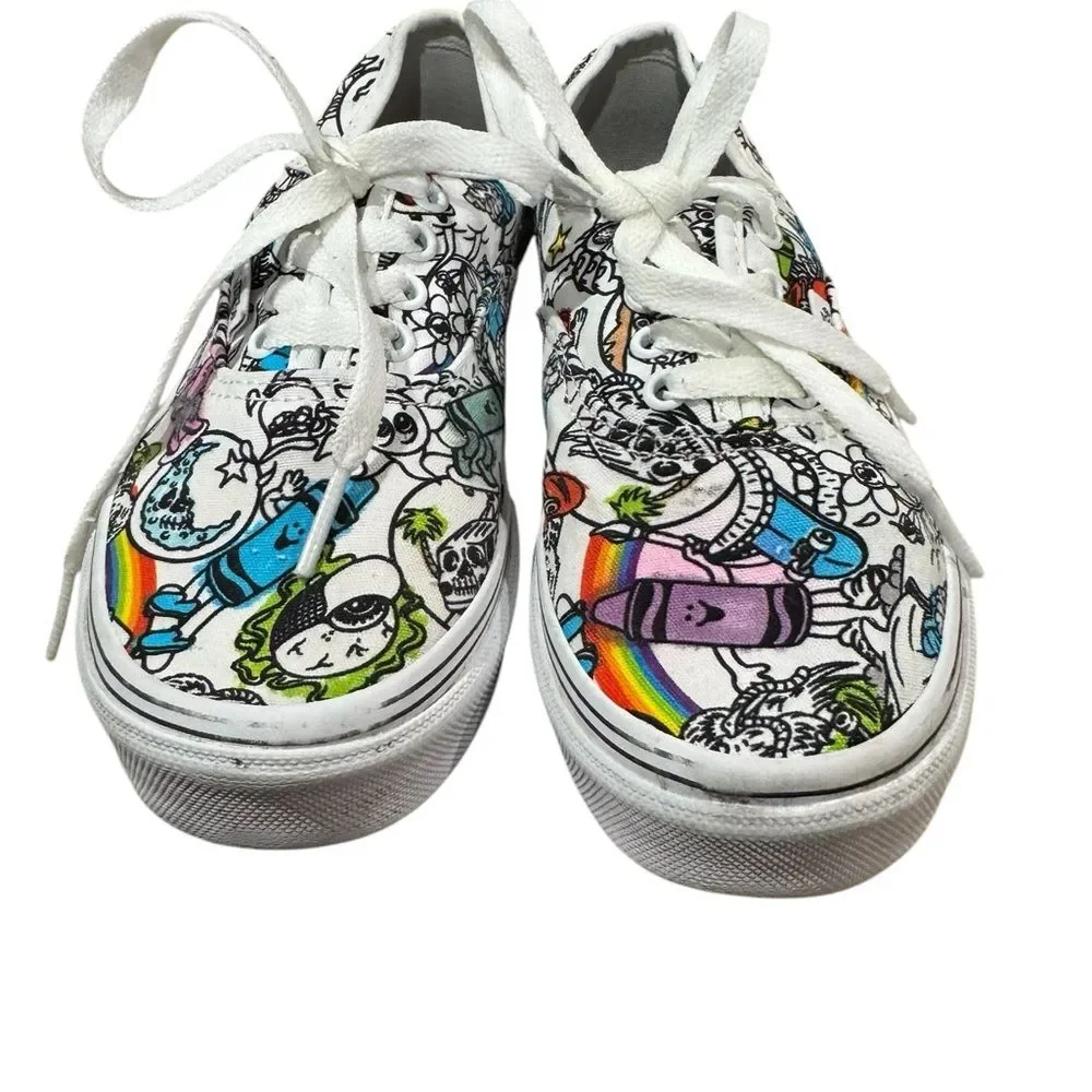 Vans Crayola Kids Colorful Graphic Sneakers, Size 3